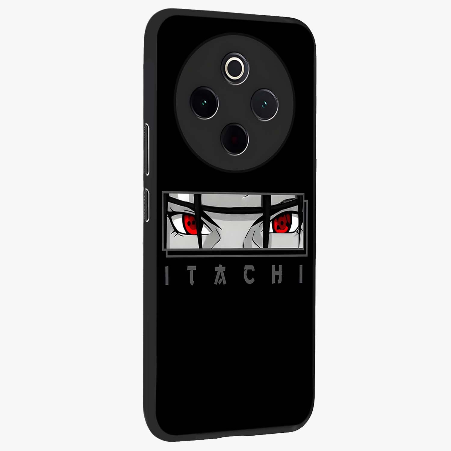 Scarlet Gaze Dominance Glass Case upright view showcasing powerful dramatic artwork with dominant artistic theme.