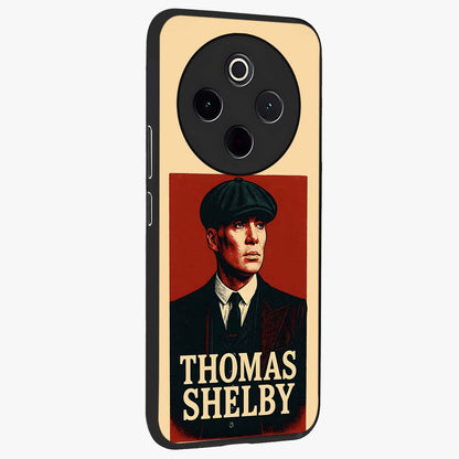 Vintage Mafia Authority Glass Case upright view showcasing dramatic vintage artwork with iconic authority theme.