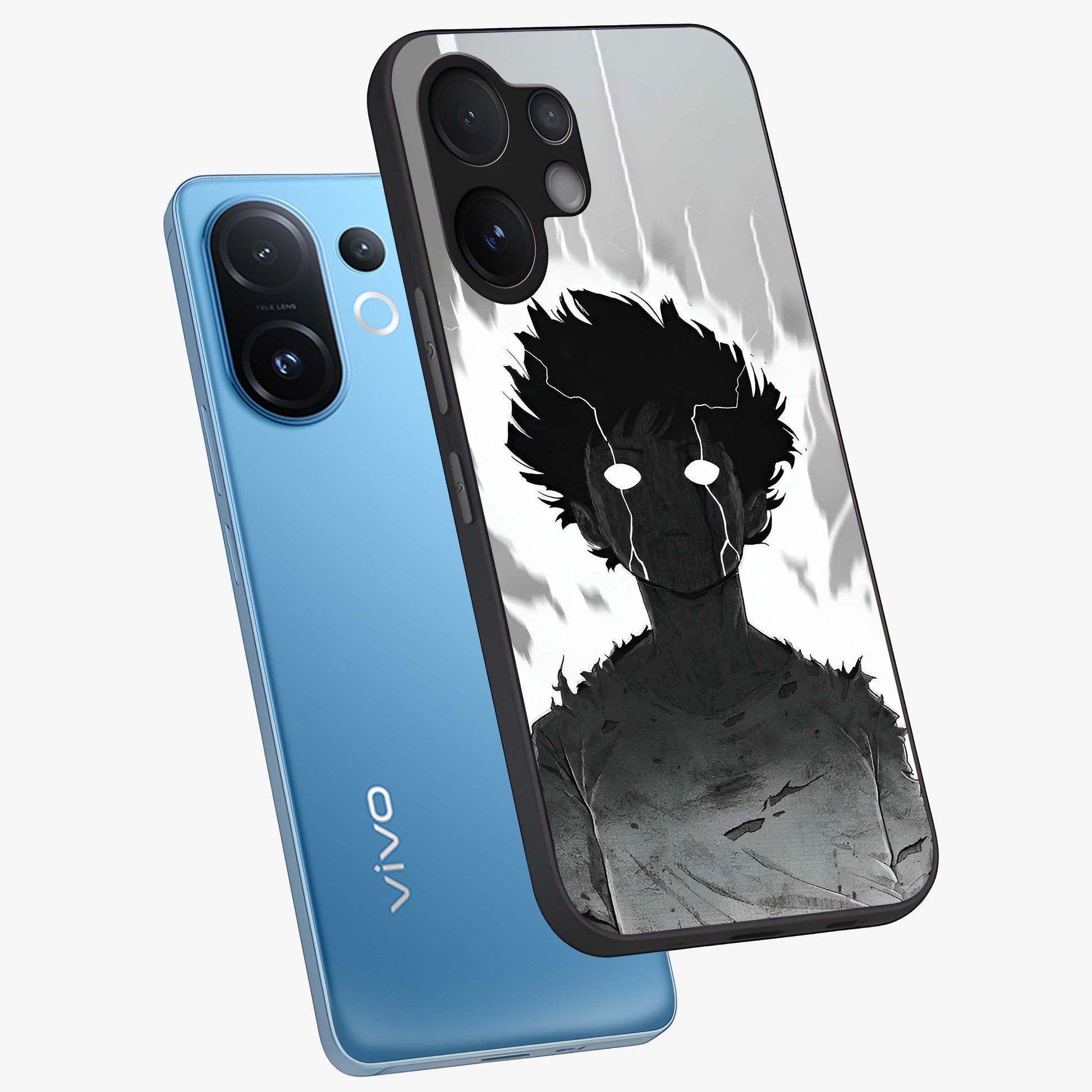 Awakened Inner Rage Glass Case displayed in angled mockup highlighting powerful graphic design and bold artistic theme.