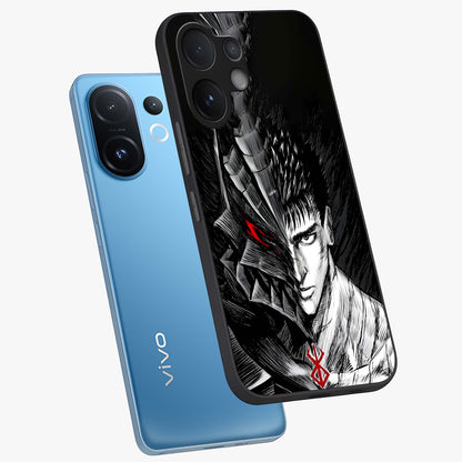 Berserker Blood Oath Glass Case displayed in angled mockup highlighting dark fantasy graphic design and powerful theme.