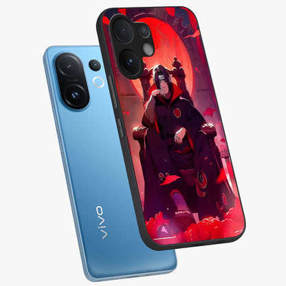 Blood Moon Sovereign Glass Case displayed in angled mockup highlighting dark celestial moon design and dramatic theme.