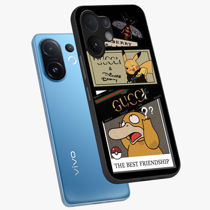 Gucci Play Mashup Glass Case displayed in angled mockup highlighting stylish fashion mashup design with bold aesthetic.