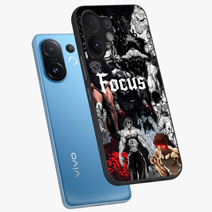Relentless Power Focus Glass Case displayed in angled mockup highlighting bold statement design with modern aesthetic style.
