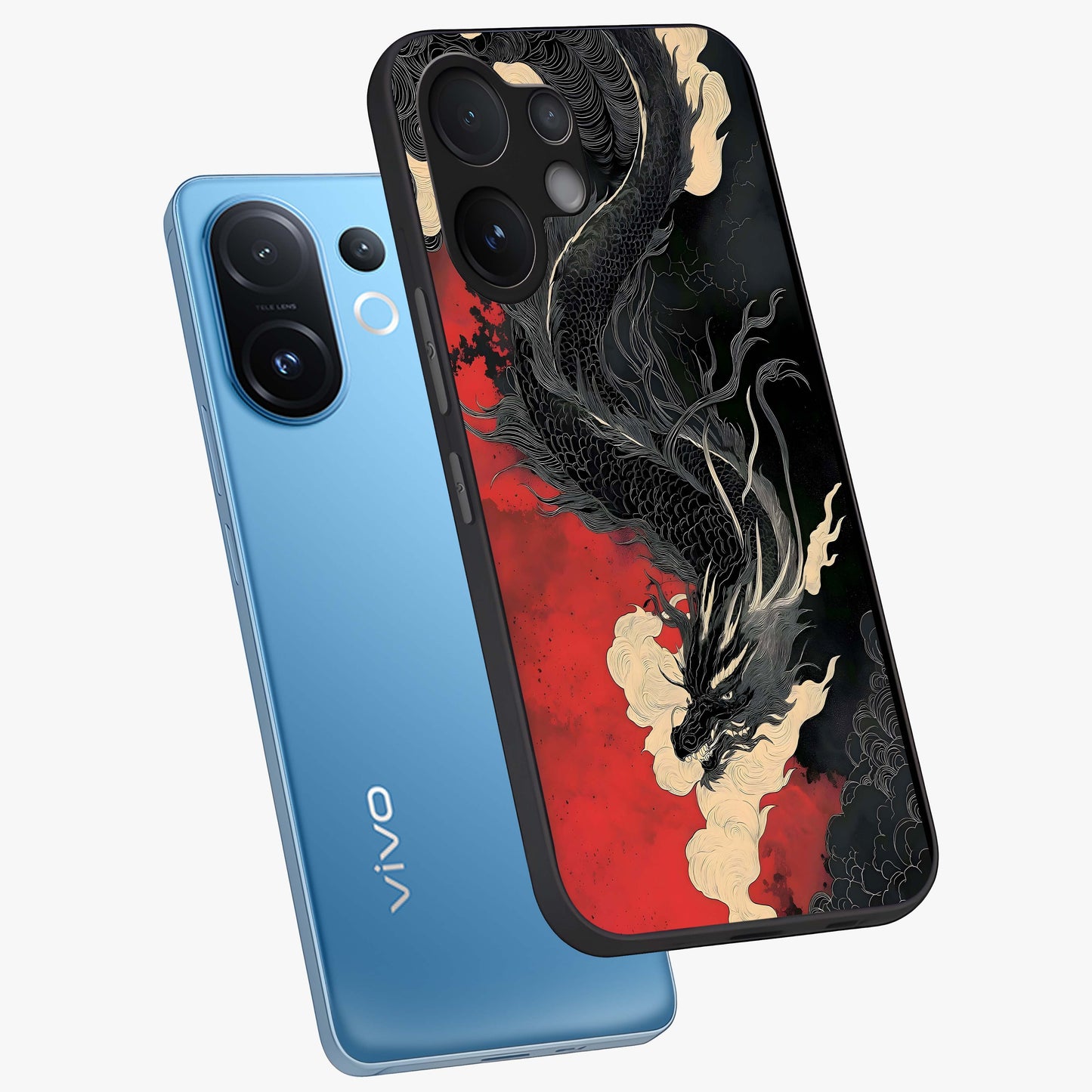 Shadow Dragon Fury Glass Case displayed in angled mockup highlighting powerful dragon illustration with dark fantasy aesthetic.
