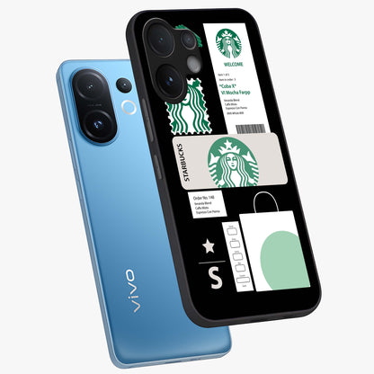 Starbucks Mocha Glass Case displayed in angled mockup highlighting stylish mocha themed design with cozy café aesthetic.
