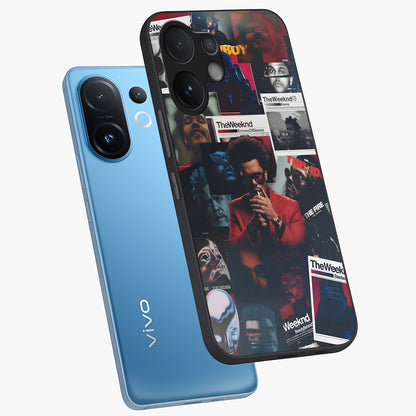 The Weeknd Glass Case displayed in angled mockup highlighting stylish pop culture inspired design with modern aesthetic.