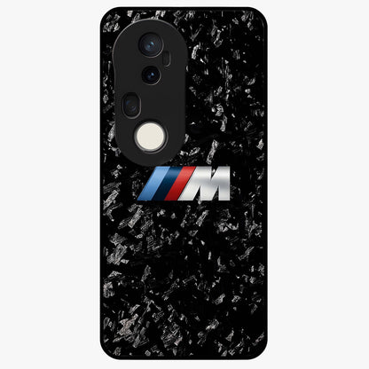 Carbon Speed Mark Glass Case showing flat back view with sporty carbon pattern artwork and glossy glass finish.