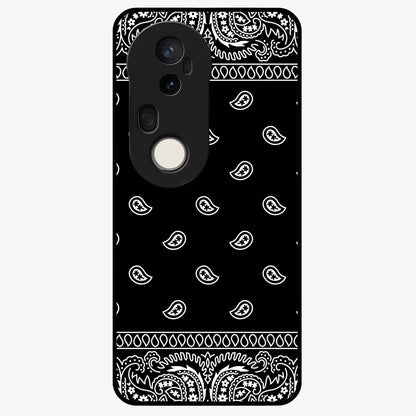 Retro Rebel Threads Glass Case showing flat back view with vintage street style artwork and glossy glass finish.