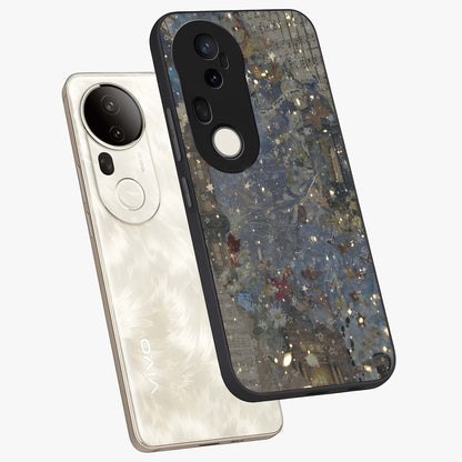 Aesthetic Astrolophia Glass Case displayed in angled mockup highlighting artistic aesthetic elements and smooth glass surface.