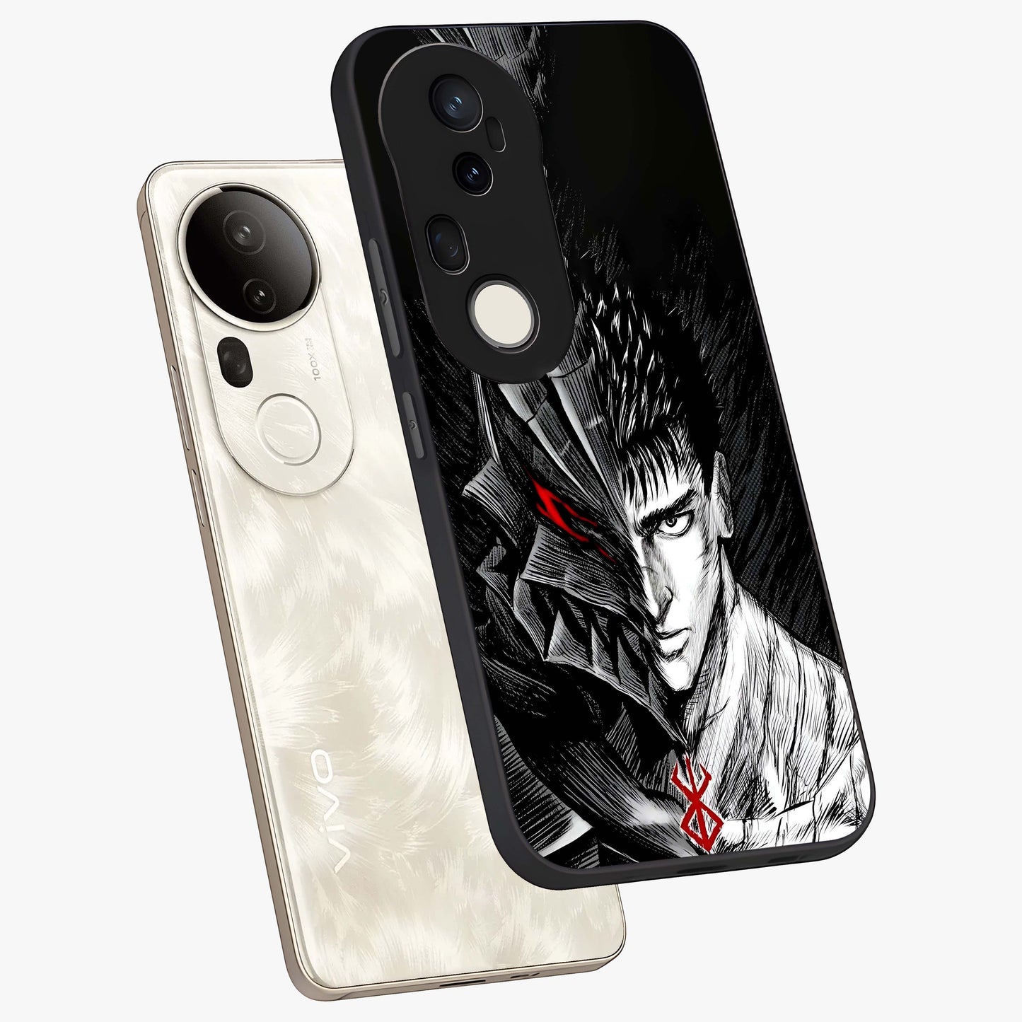 Berserker Blood Oath Glass Case displayed in angled mockup highlighting dark fantasy graphic design and powerful theme.