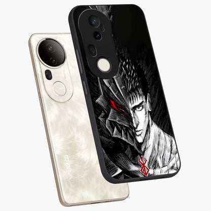 Berserker Blood Oath Glass Case displayed in angled mockup highlighting dark fantasy graphic design and powerful theme.