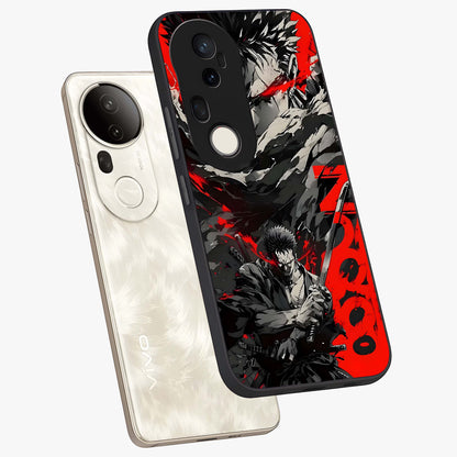 Demon Sword Resolve Glass Case displayed in angled mockup highlighting powerful demon sword illustration with dark fantasy aesthetic.