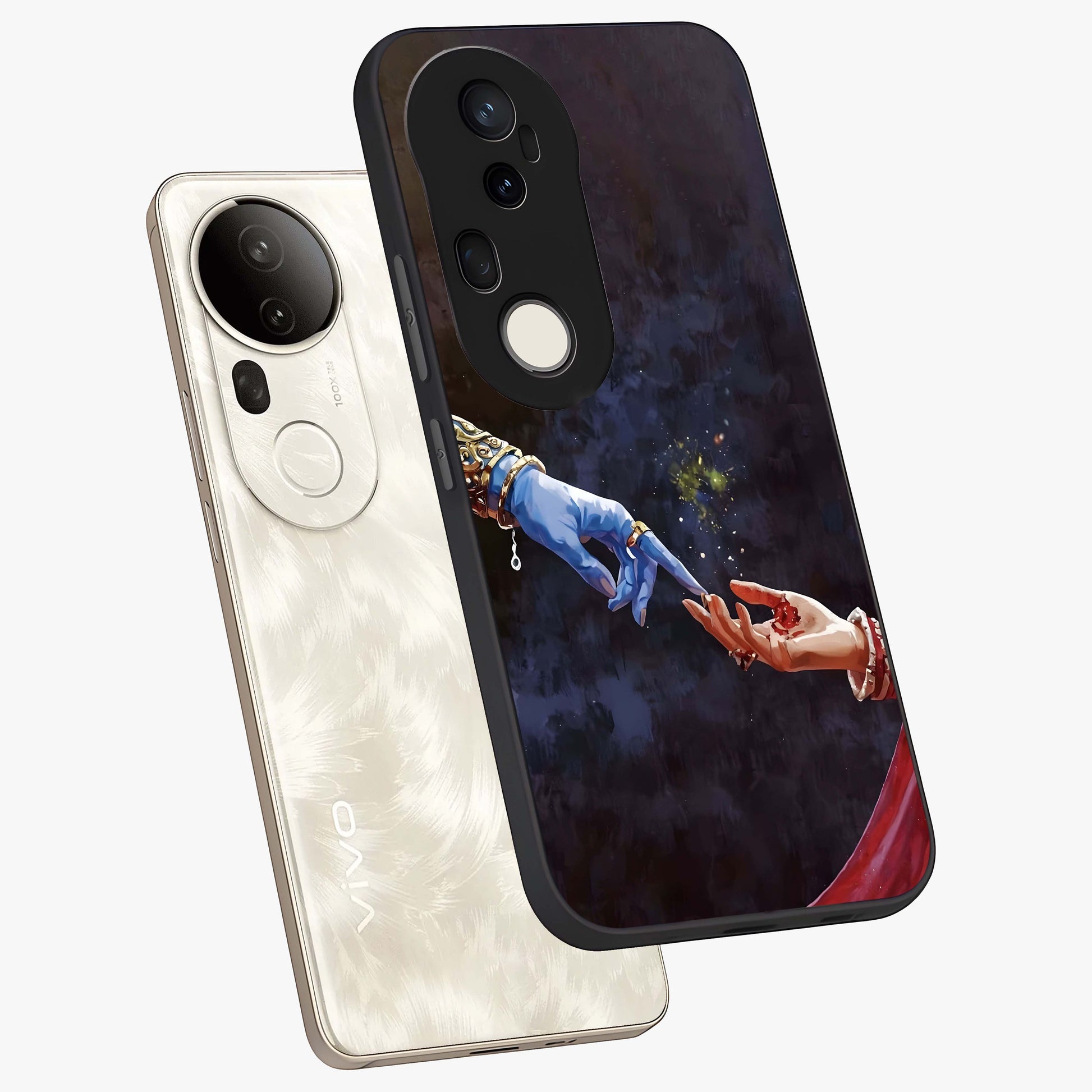 Divine Touch Eternal Glass Case displayed in angled mockup highlighting elegant divine inspired design with calm aesthetic style.