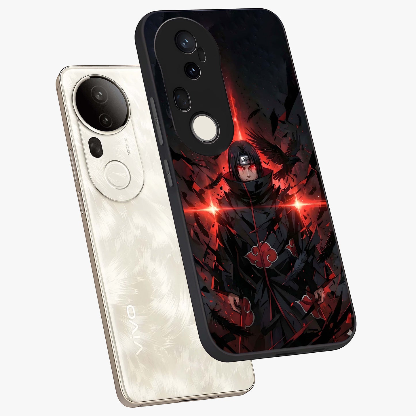 Focused Blade Discipline Glass Case displayed in angled mockup highlighting clean minimal text artwork with modern aesthetic style.