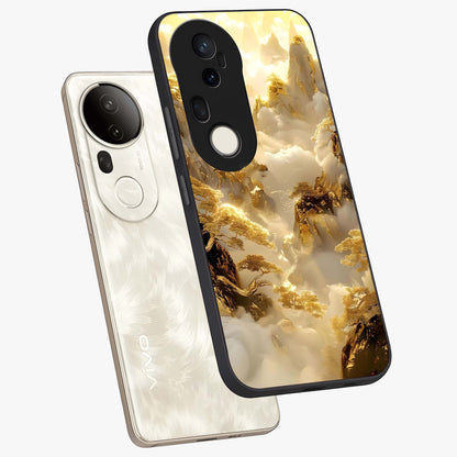 Gates Of Illumination Glass Case displayed in angled mockup highlighting radiant portal inspired design with fantasy aesthetic.