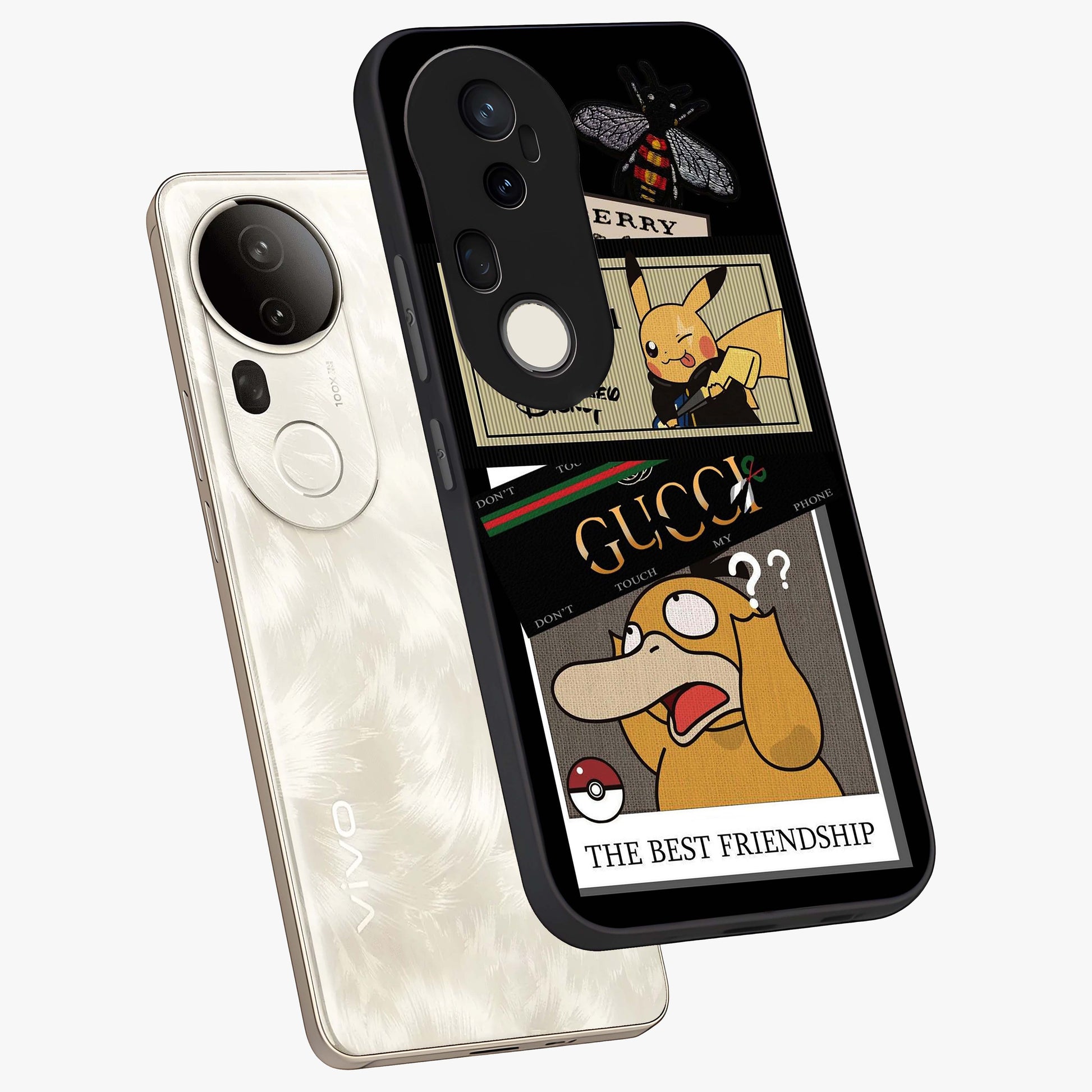 Gucci Play Mashup Glass Case displayed in angled mockup highlighting stylish fashion mashup design with bold aesthetic.