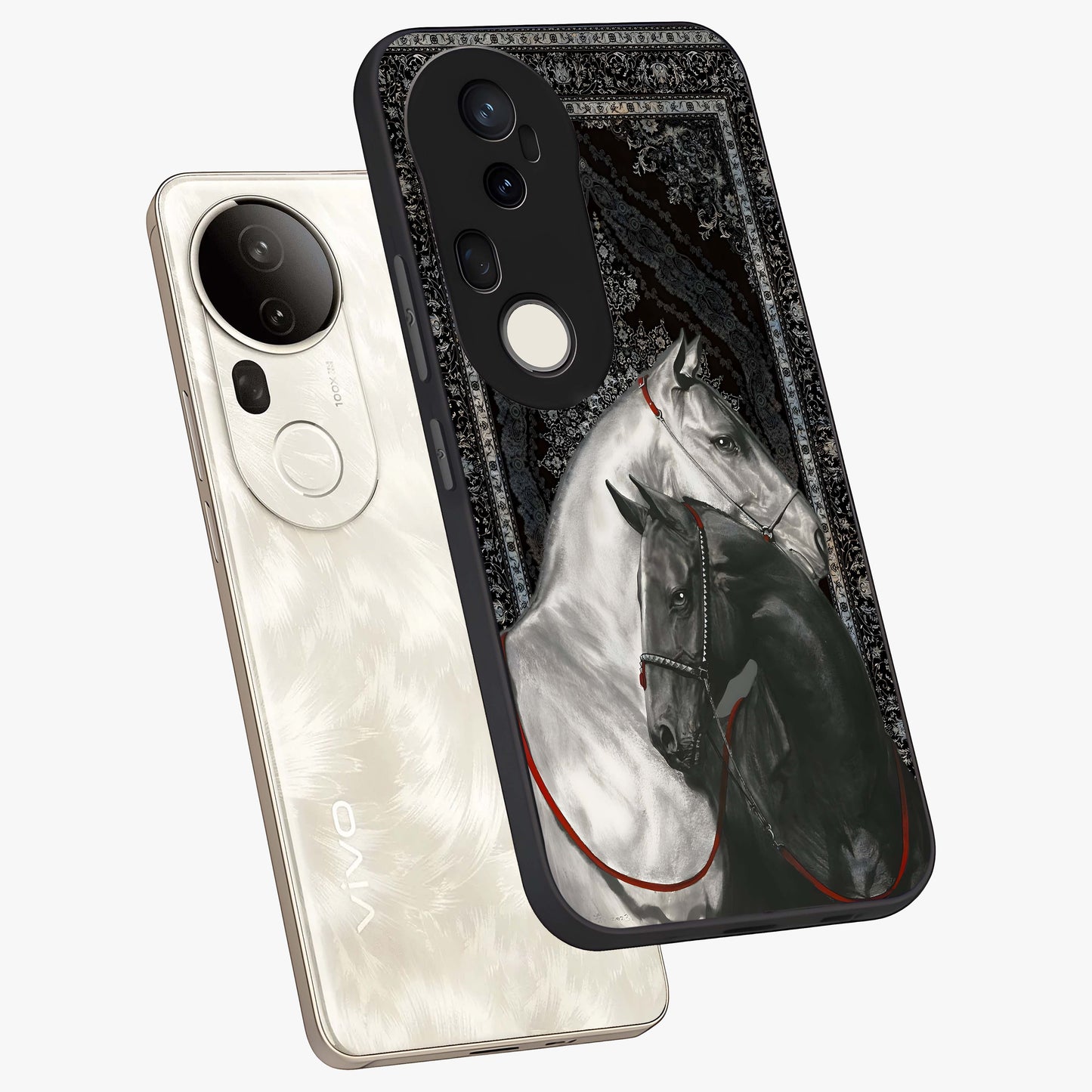 Majestic Ride Legacy Glass Case displayed in angled mockup highlighting sleek vehicle design with bold racing aesthetic.
