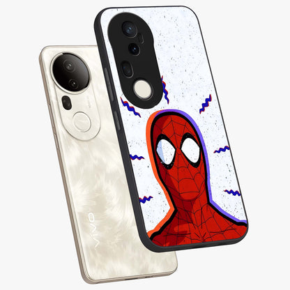 Omg Spiderman Glass Case displayed in angled mockup highlighting dynamic hero illustration with action comic aesthetic.