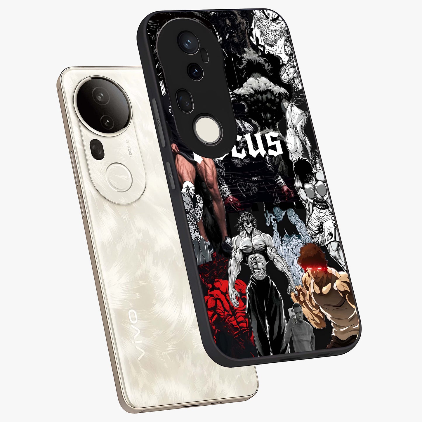 Relentless Power Focus Glass Case displayed in angled mockup highlighting bold statement design with modern aesthetic style.