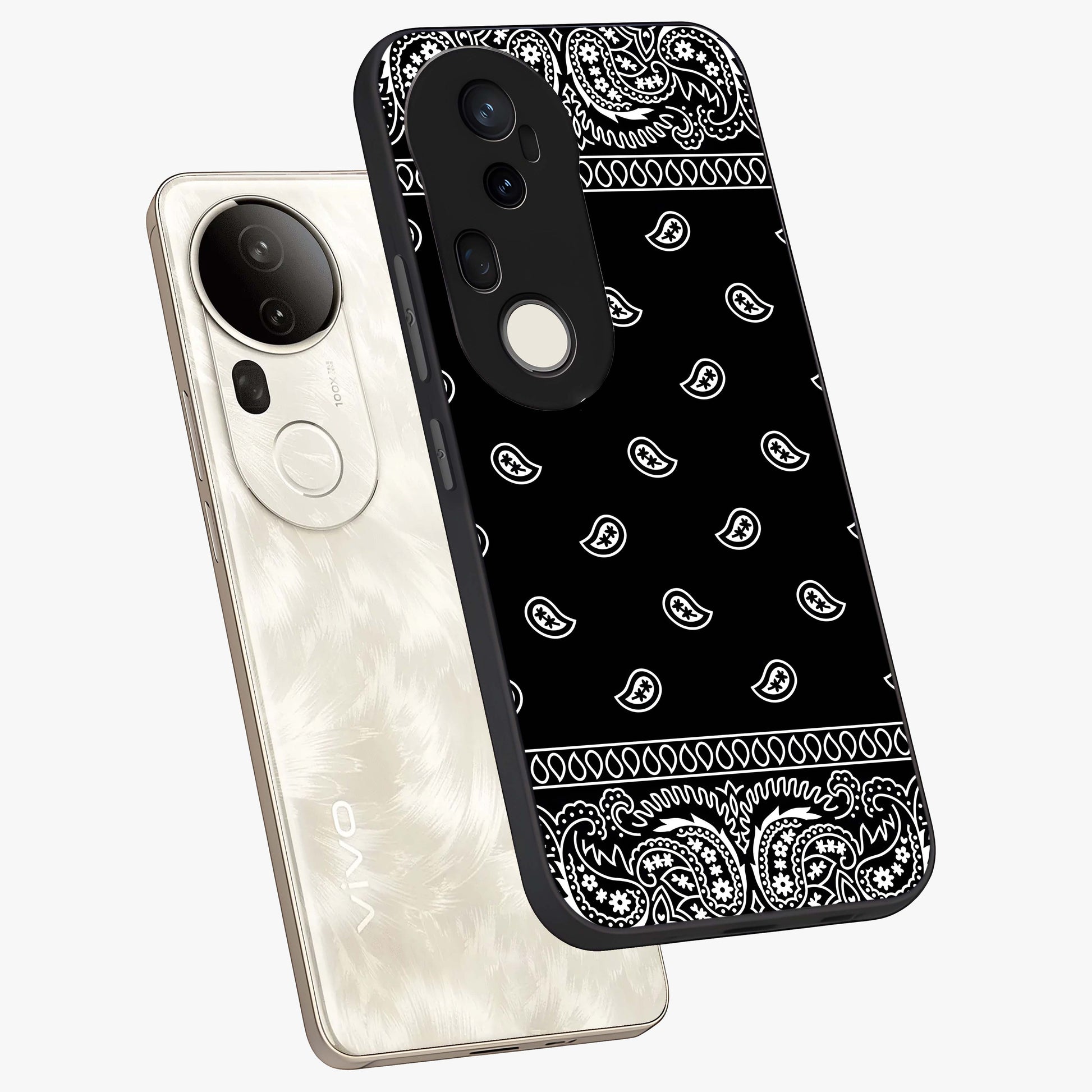 Retro Rebel Threads Glass Case displayed in angled mockup highlighting retro inspired graphic design with rebellious aesthetic.