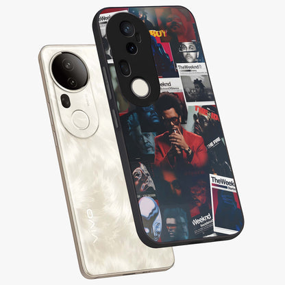 The Weeknd Glass Case displayed in angled mockup highlighting stylish pop culture inspired design with modern aesthetic.