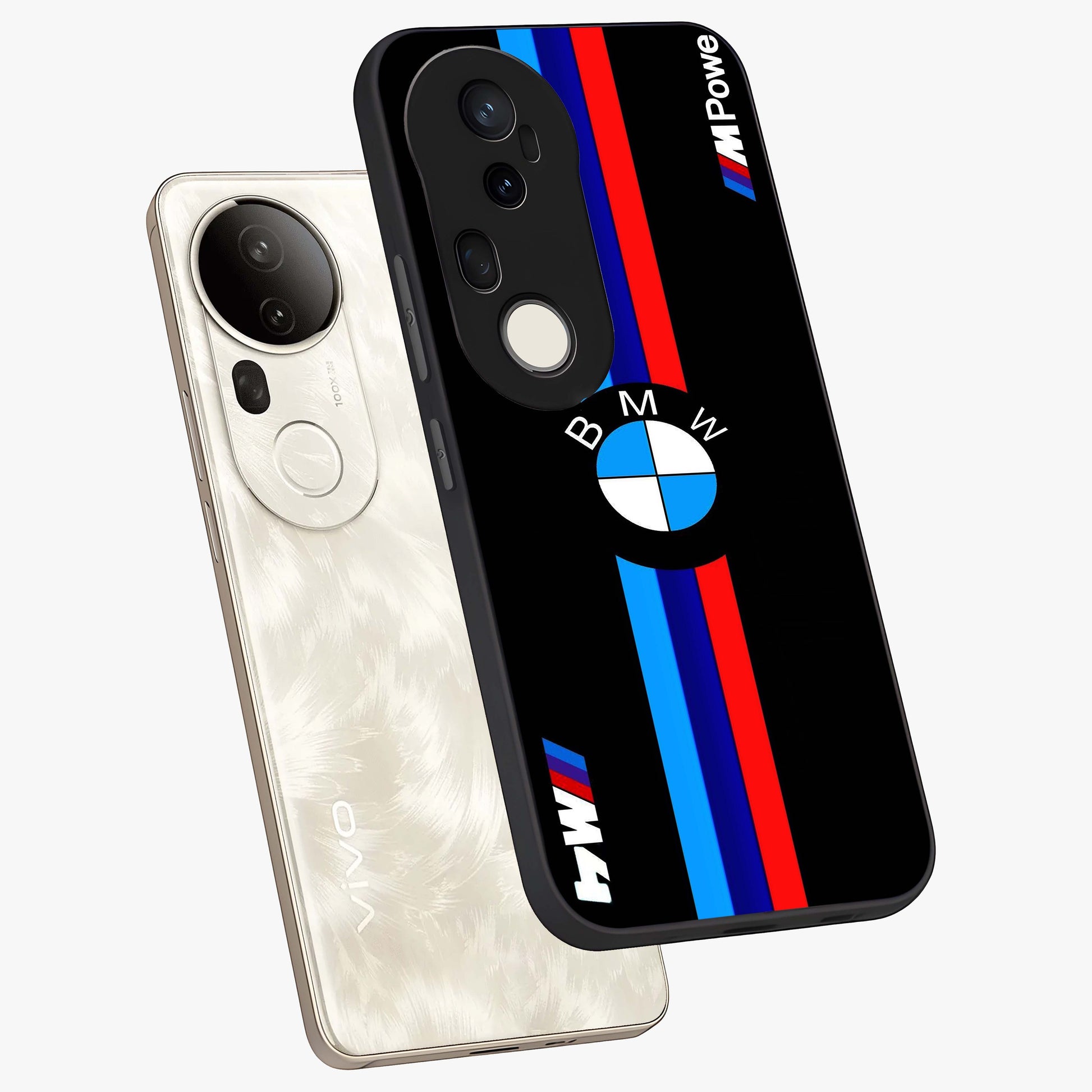 Turbo BMW Beast Glass Case displayed in angled mockup highlighting sleek racing car design with bold automotive aesthetic.