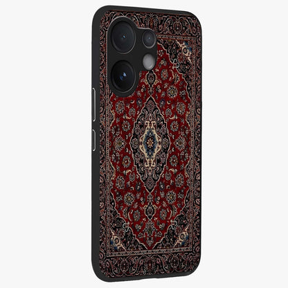 Heritage Carpet Royale Glass Case upright view showcasing detailed ornamental artwork with luxurious traditional theme.