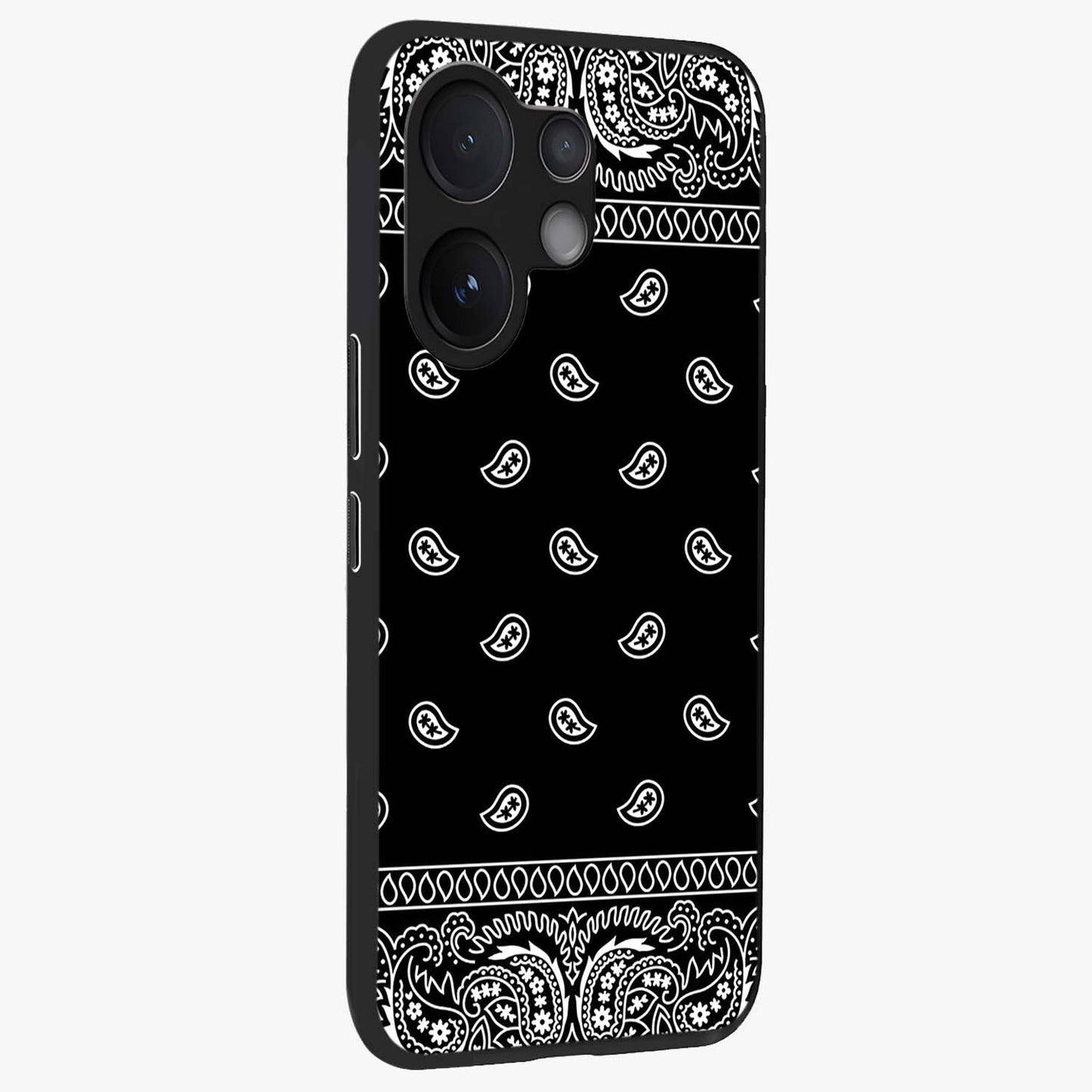 Retro Rebel Threads Glass Case upright view showcasing stylish vintage artwork with bold retro theme.