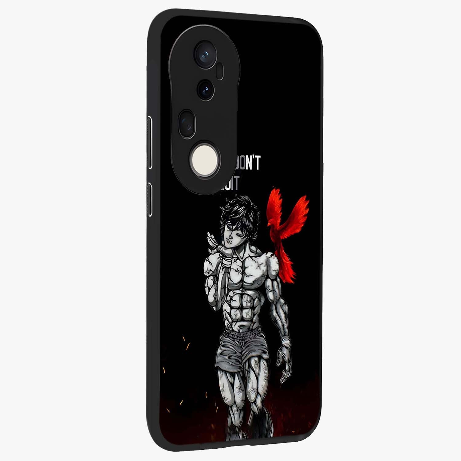 Rise Beyond Limits Glass Case upright view showcasing powerful inspirational artwork with uplifting theme.