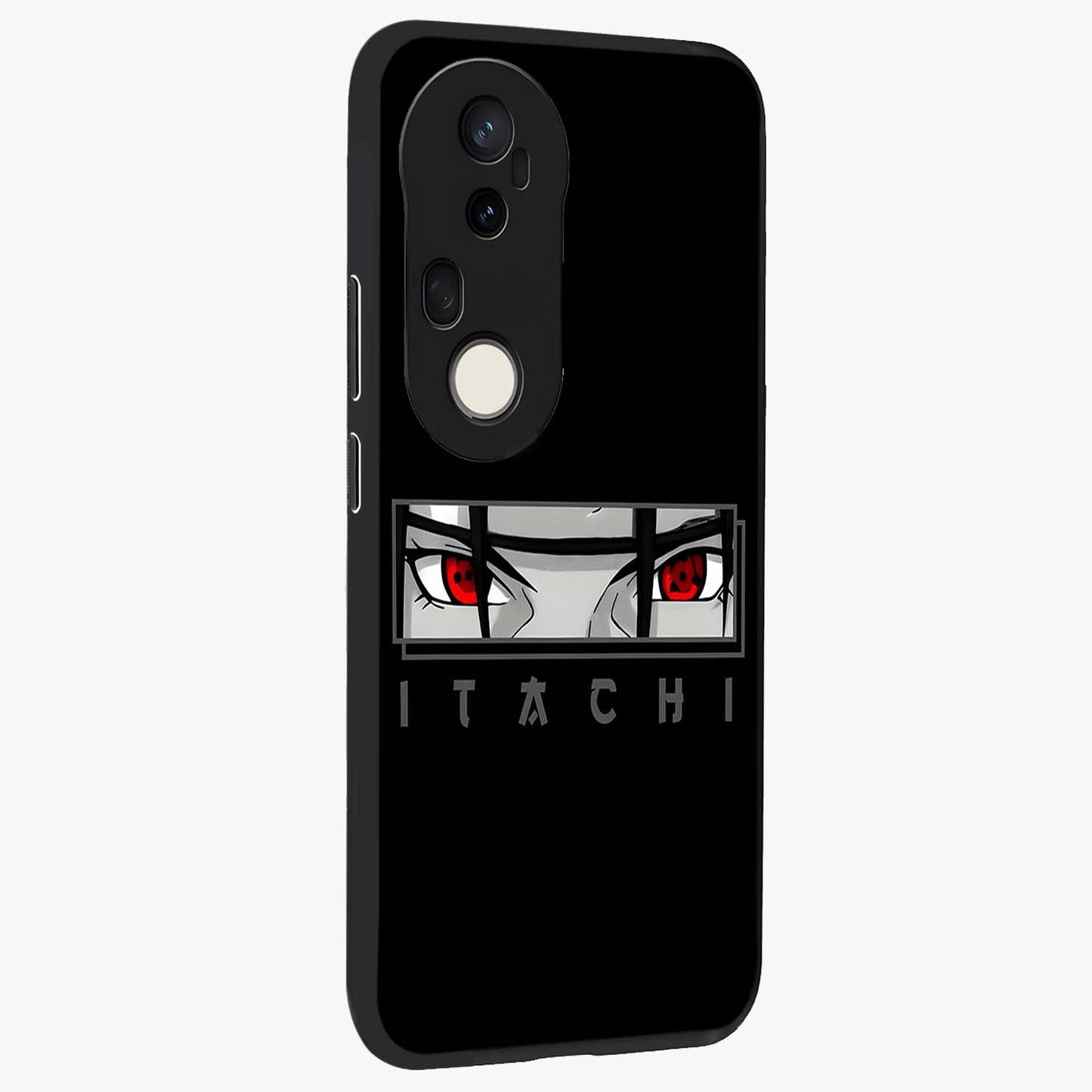 Scarlet Gaze Dominance Glass Case upright view showcasing powerful dramatic artwork with dominant artistic theme.