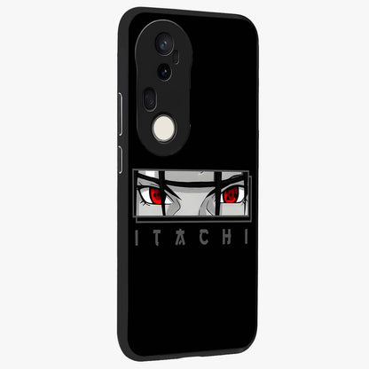 Scarlet Gaze Dominance Glass Case upright view showcasing powerful dramatic artwork with dominant artistic theme.