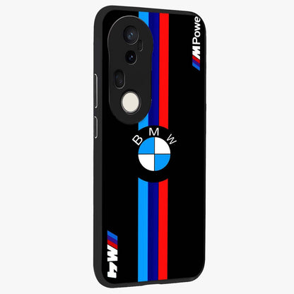 Turbo BMW Beast Glass Case upright view showcasing powerful car artwork with modern motorsport theme.