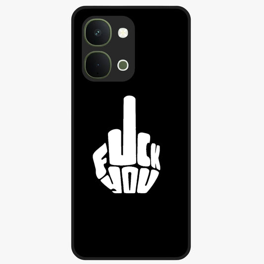 Rebel Mode On Glass Case showing flat back view with bold rebellious typography artwork and glossy glass finish.