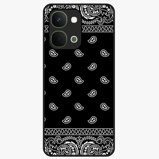 Retro Rebel Threads Glass Case showing flat back view with vintage street style artwork and glossy glass finish.