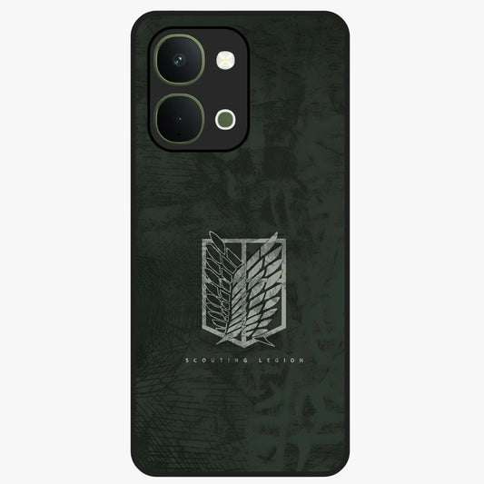 Wings Of Freedom Glass Case showing flat back view with symbolic wings artwork and glossy glass finish.