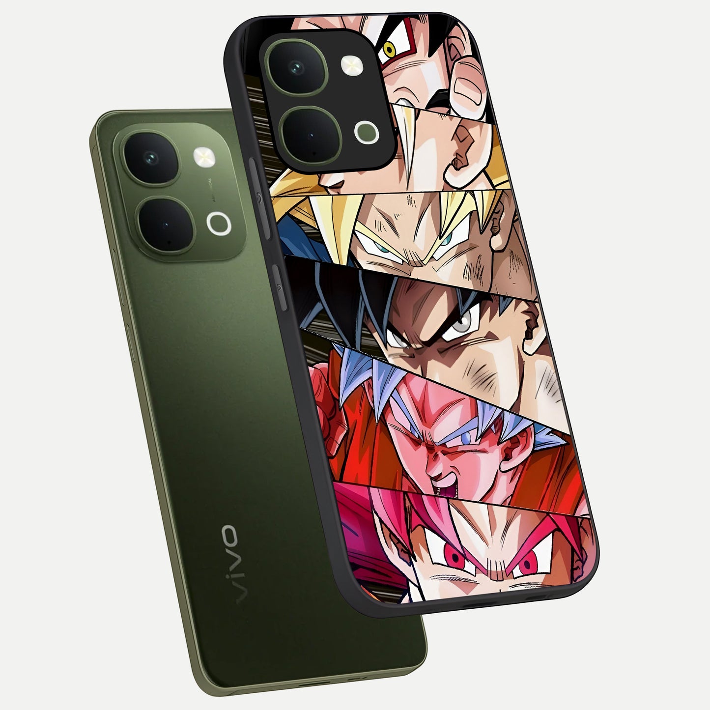 Anime Character Glass Case displayed in angled mockup highlighting colorful anime character illustration.