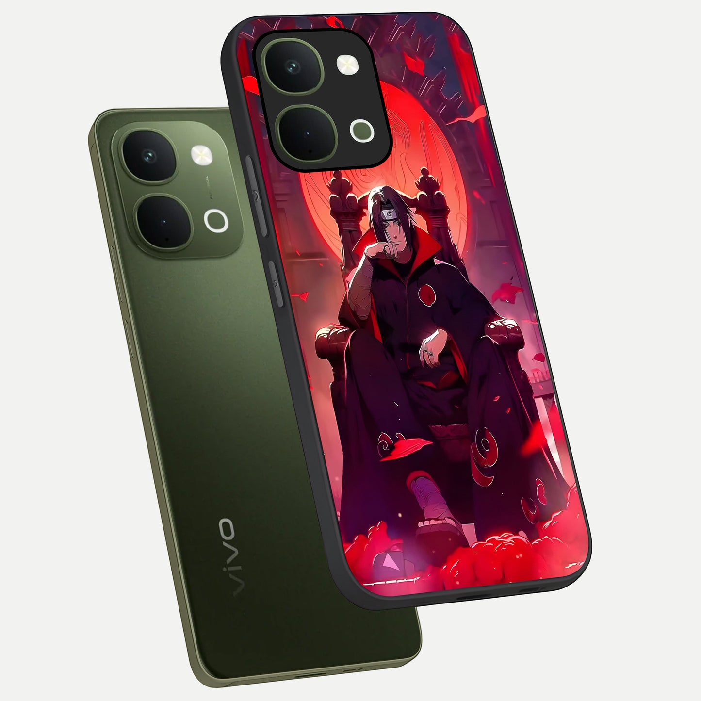 Blood Moon Sovereign Glass Case displayed in angled mockup highlighting dark celestial moon design and dramatic theme.