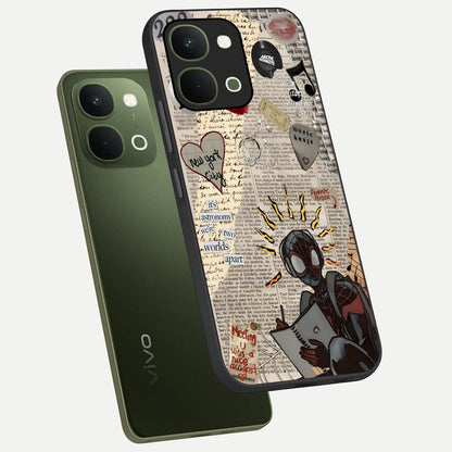City Dream Sketch Glass Case displayed in angled mockup highlighting minimal city illustration with aesthetic sketch style.