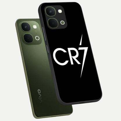Cr7 Elite Strike Glass Case displayed in angled mockup highlighting powerful sports graphic with bold athletic theme.