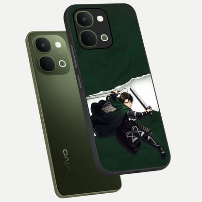 Emerald War Vanguard Glass Case displayed in angled mockup highlighting intense battle inspired design with emerald tone aesthetic.