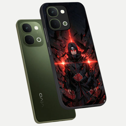 Focused Blade Discipline Glass Case displayed in angled mockup highlighting clean minimal text artwork with modern aesthetic style.