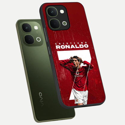 Goal Celebration Legacy Glass Case displayed in angled mockup highlighting energetic sports celebration design with bold athletic theme.