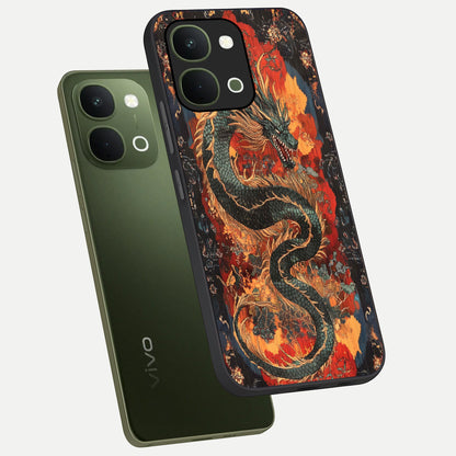 Inferno Dragon Soul Glass Case displayed in angled mockup highlighting powerful dragon illustration with inferno aesthetic.