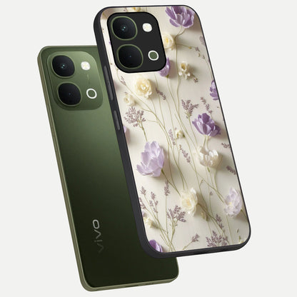Lilac Breeze Harmony Glass Case displayed in angled mockup highlighting calm lilac breeze design with soothing aesthetic style.