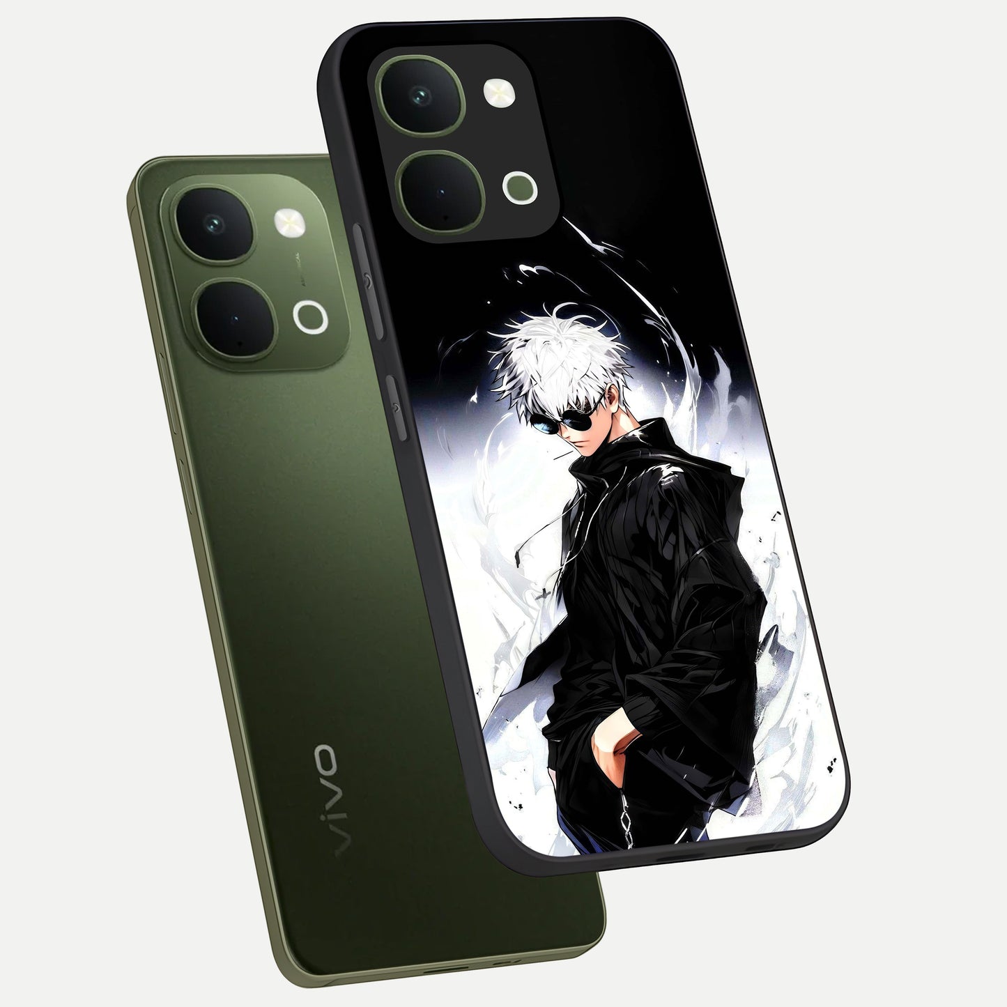 Limitless Shadow King Glass Case displayed in angled mockup highlighting dramatic dark hero design with intense aesthetic.