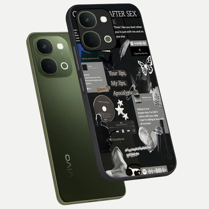 Midnight Love Echo Glass Case displayed in angled mockup highlighting elegant love inspired design with deep aesthetic style.