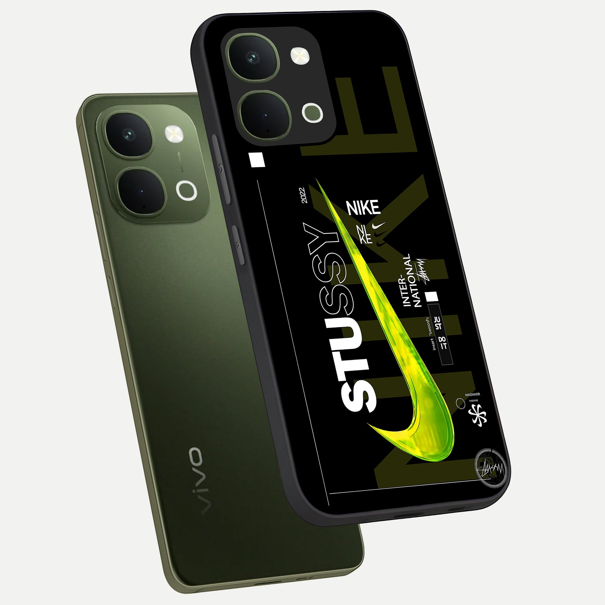 Neon Street Edition Glass Case displayed in angled mockup highlighting vibrant urban design with bold street aesthetic.