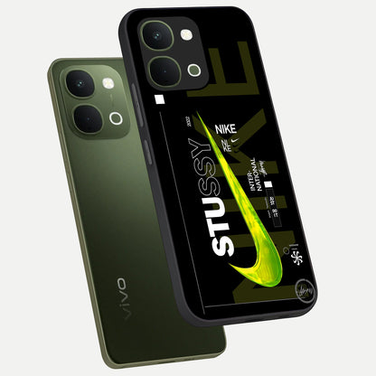 Neon Street Edition Glass Case displayed in angled mockup highlighting vibrant urban design with bold street aesthetic.