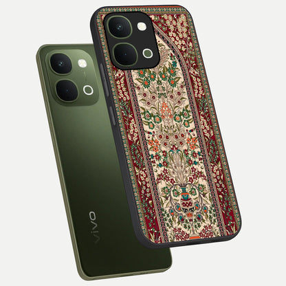 Persian Inspired Glass Case displayed in angled mockup highlighting intricate traditional design with elegant cultural aesthetic.