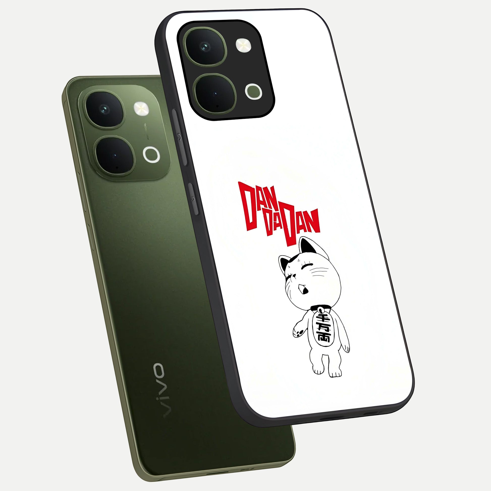 Playful Spirit Charm Glass Case displayed in angled mockup highlighting lively decorative design with playful aesthetic style.